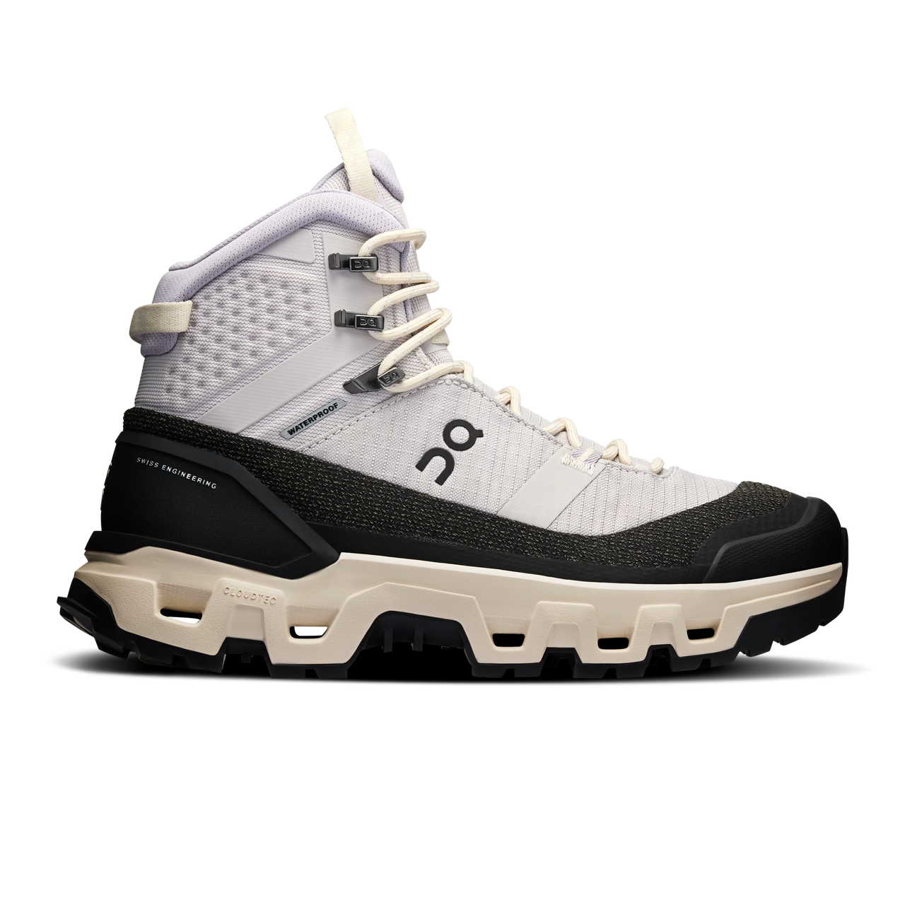 On Cloudrock Trek Waterproof - White | Black