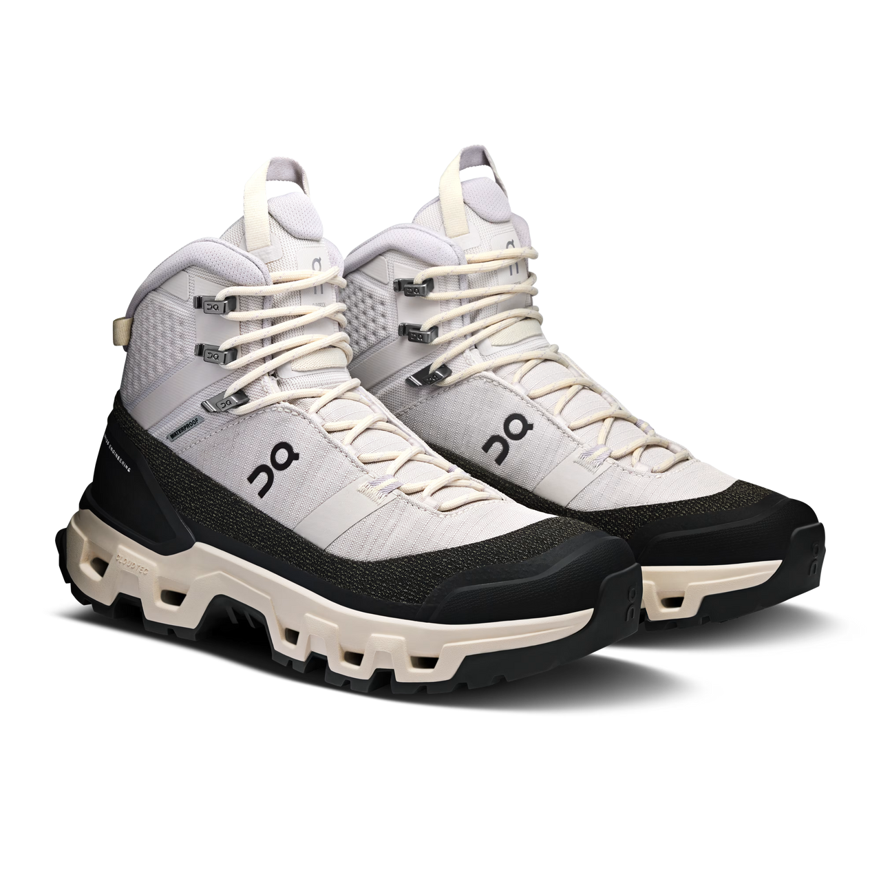 On Cloudrock Trek Waterproof - White | Black